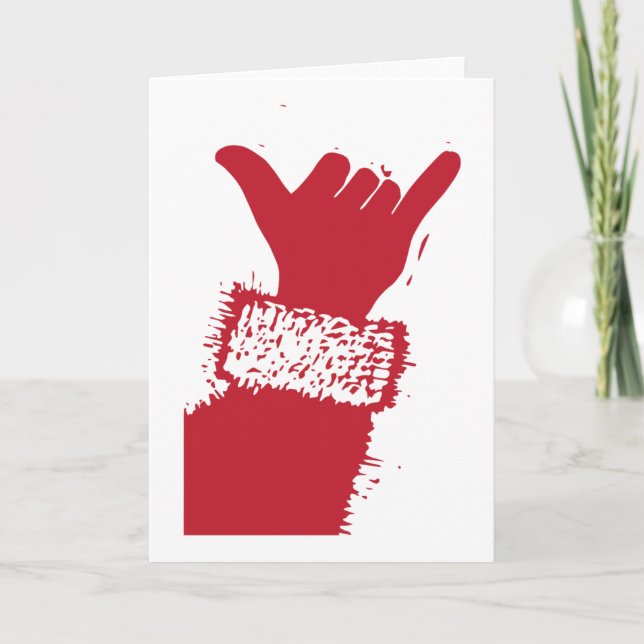 Cartão De Festividades Papais noeis Shaka (Frente)