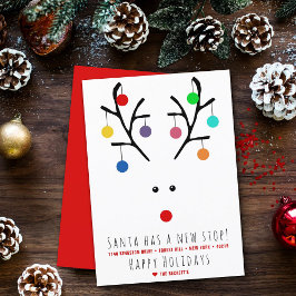 Cartão De Festividades Papais noeis Tem Uma Nova Parada! Feriado em Movim