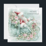 Cartão De Festividades Papais noeis Vintage Vermelhos de Natal Rosa Azul<br><div class="desc">Elegante vintage teal, rosa e cartão azul de saudação de Natal com Papai Noel no trenó vestindo seu terno vermelho. O texto "Feliz Natal" está na frente, e é totalmente personalizável. Então adicione qualquer cartões de natal que quiser. Personalizado no verso com sua mensagem e seu nome. Entre em contato...</div>