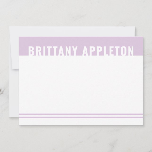 Cartão De Festividades Papel de Carta Personalizado de Cores Duotone (Frente)