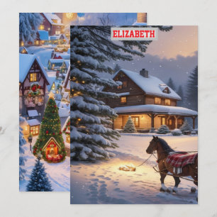 Cartão De Festividades Papel de Parede de Natal Personalizado com Foto