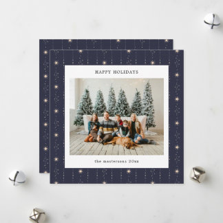 Cartão De Festividades Papel De Parede Estrelas Azuis E Brancas Foto Cart