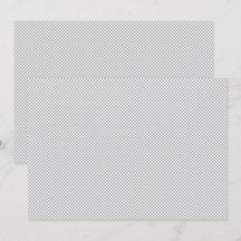 Cartão De Festividades Papel de Presente Cinza com Padrão de Natal Modern