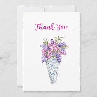 Cartão De Festividades Paper Wrapped Flowers Flat Holiday Card