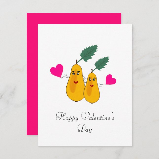 Cartão De Festividades Par de peras (Frente/Verso)