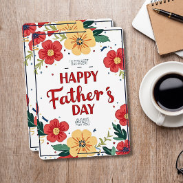 Cartão De Festividades Para A Melhor Placa De Dia de os pais Floral Do Pa