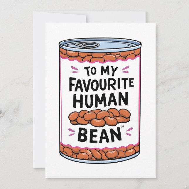 Cartão De Festividades Para a minha placa personalizada de ser humano fav (Frente)