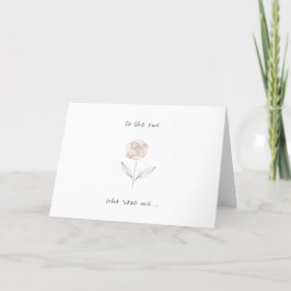Cartão De Festividades para aquele que me criou flor doce sentimental