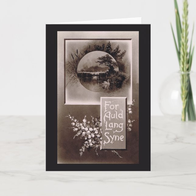 Cartão De Festividades Para Lang Auld Syne (Frente)