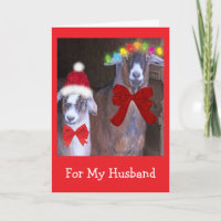 "Para Meu Marido" Cabra Natal Adorável