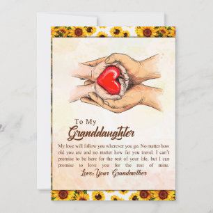 Cartão De Festividades Para Minha Avó, Sunflower Gift, Da Avó