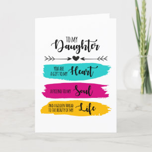 Cartão De Festividades Para Minha Filha