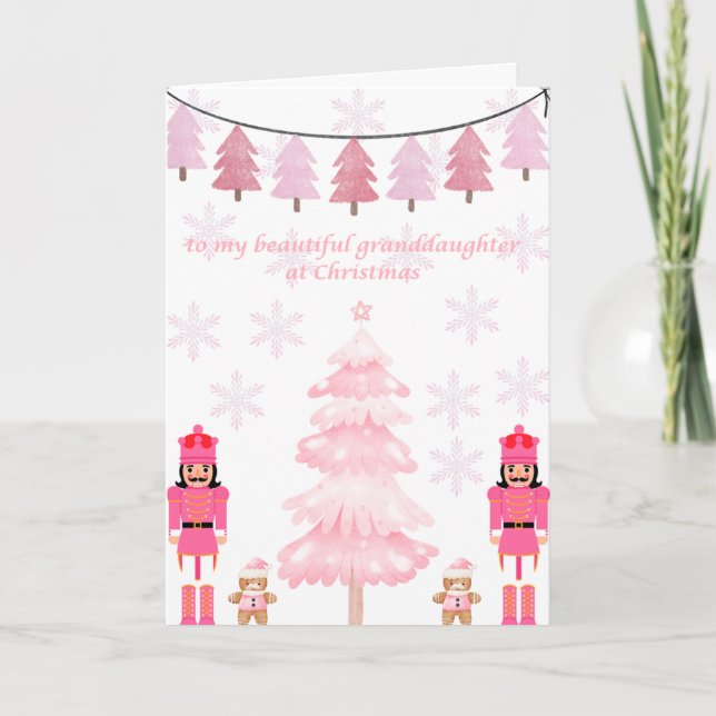 Cartão De Festividades Para minha neta (Frente)