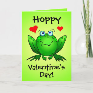Cartão De Festividades Para Minha Princesa Hoppy Valentines Cartoon Sapos