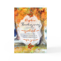 para Nephew Ação de Graças Autumn Grateful