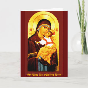 Cartão De Festividades Para nós uma criança é Nascer