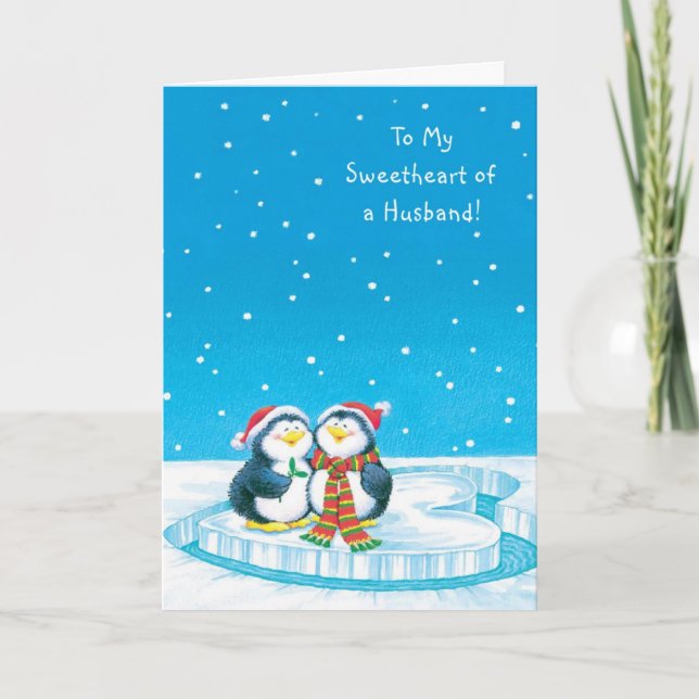 Cartão De Festividades Para o meu amor de um marido (Frente)