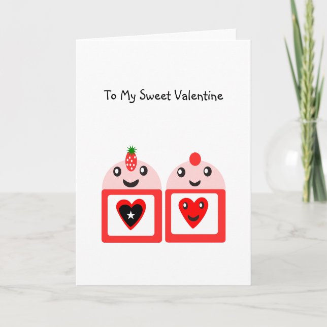 Cartão De Festividades Para o meu Namorados doce (Frente)