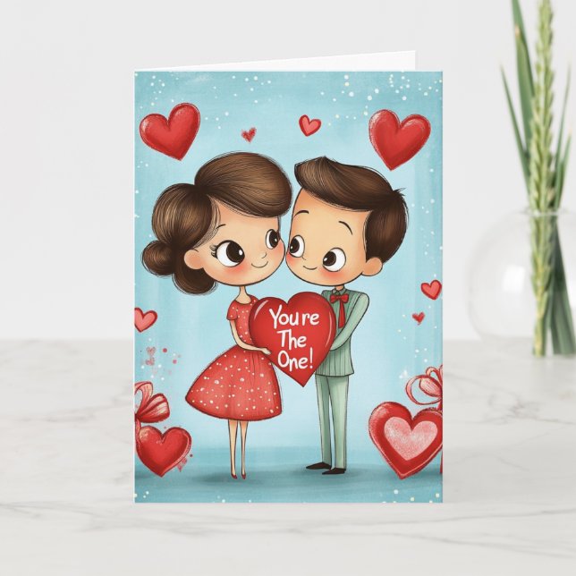 Cartão De Festividades Para sempre Meu Amor (Frente)