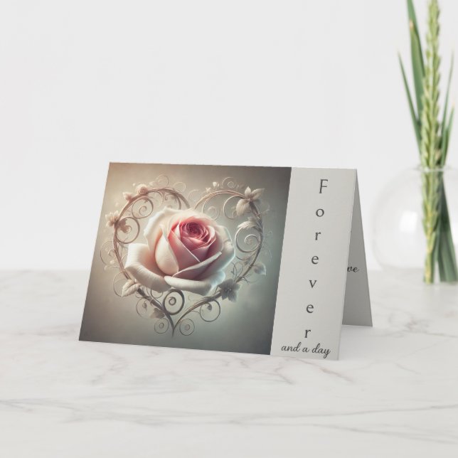 Cartão De Festividades Para Sempre & Um Dia (Frente)