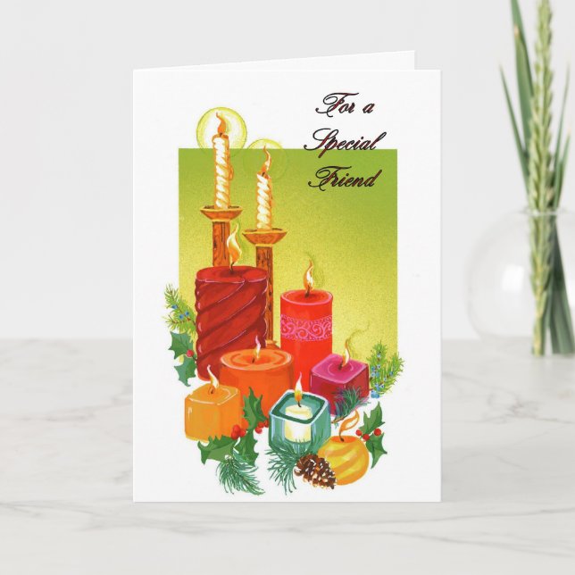 Cartão De Festividades Para Um Amigo Especial (Frente)