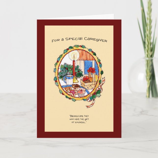 Cartão De Festividades Para Um Cuidador Especial (Frente)