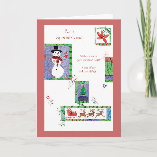 Cartão De Festividades Para um Primo Especial (Frente)