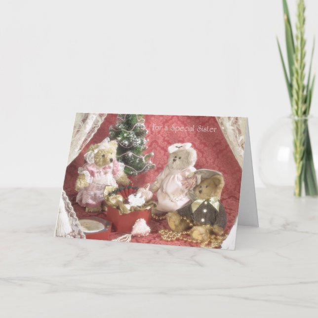 Cartão De Festividades Para uma irmã especial (Frente)
