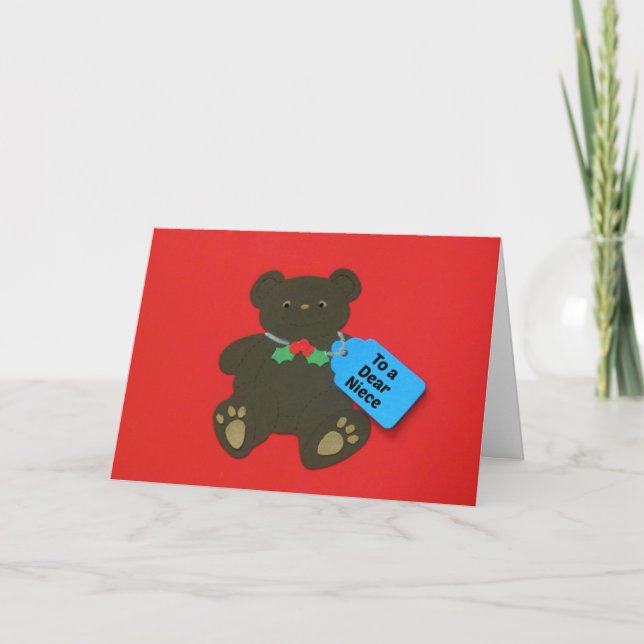 Cartão De Festividades Para uma querida sobrinha (Frente)