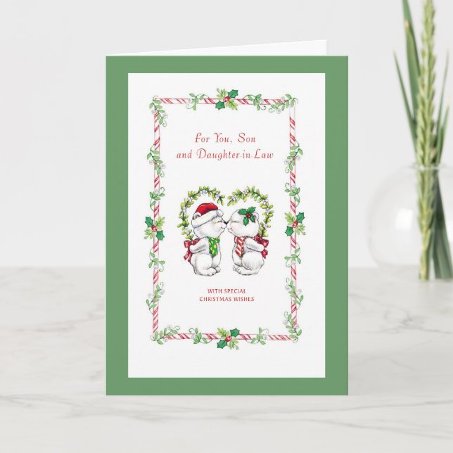 Cartão De Festividades Para você, filho e filha em direito (Frente)