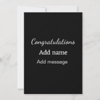 Parabéns adicionam nome mensagem simples formando
