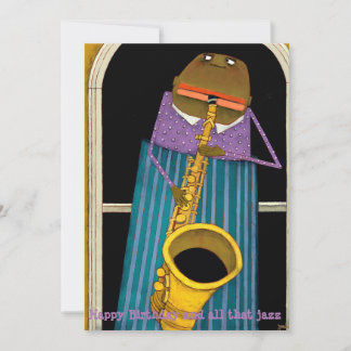 Cartão De Festividades Parabéns, Jazz Card