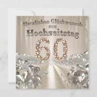 Parabéns no 60º casamento.