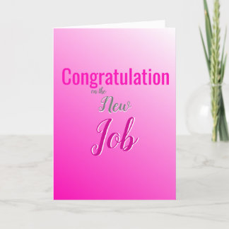 Cartão De Festividades Parabéns pelo novo emprego