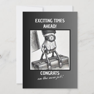 Cartão De Festividades Parabéns pelo Novo Trabalho