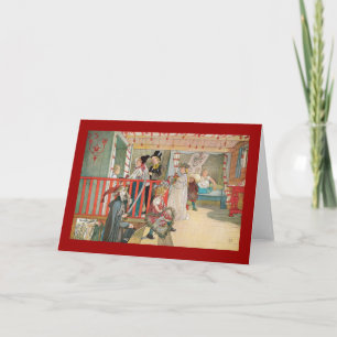 Cartão De Festividades Parada de Natal das Crianças