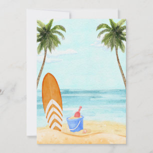 Cartão De Festividades Paraíso na praia