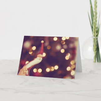 Cartão De Festividades Parando para desejar um natal alegre