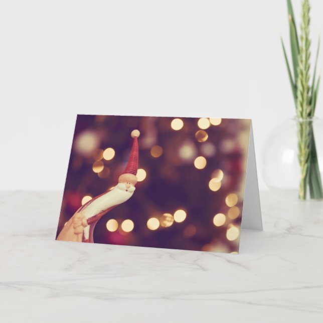 Cartão De Festividades Parando para desejar um natal alegre (Frente)