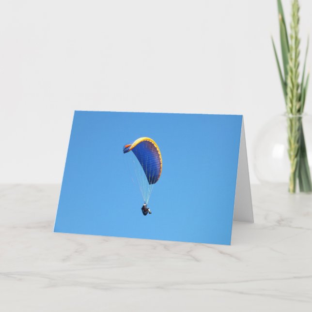 Cartão De Festividades Parapente (Frente)