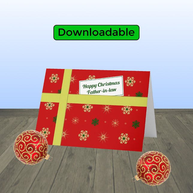 Cartão De Festividades Parcela de Natal moderna sogra (Criador carregado)