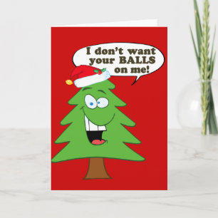 Cartão De Festividades Parem Com O Abuso Das Árvores De Natal