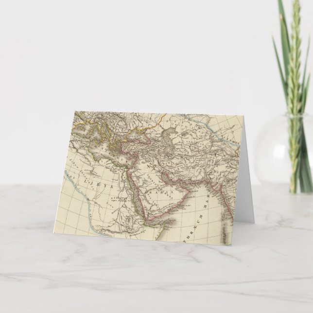 Cartão De Festividades Paris atlas map (Frente)