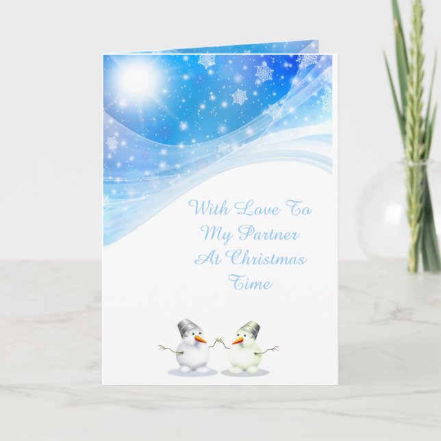 Cartão De Festividades Partner Christmas Card (Frente)