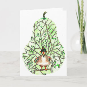 Cartão De Festividades Partridge in a Pear Tree Greeting Card