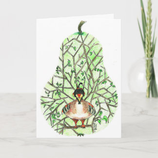 Cartão De Festividades Partridge in a Pear Tree Greeting Card