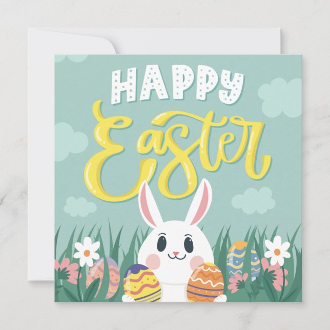 Cartão De Festividades Páscoa (Frente)