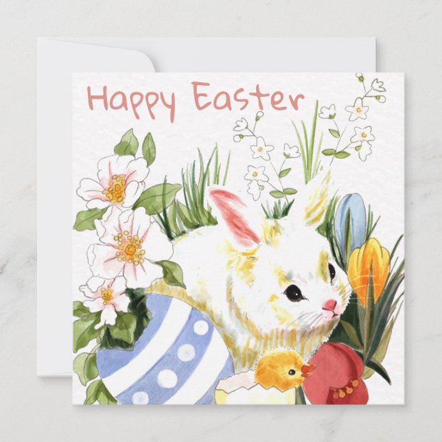 Cartão De Festividades Páscoa (Frente)