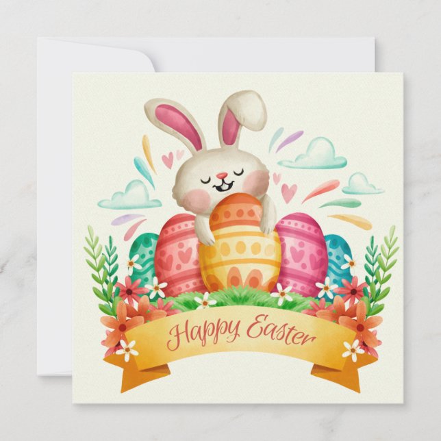 Cartão De Festividades Páscoa (Frente)