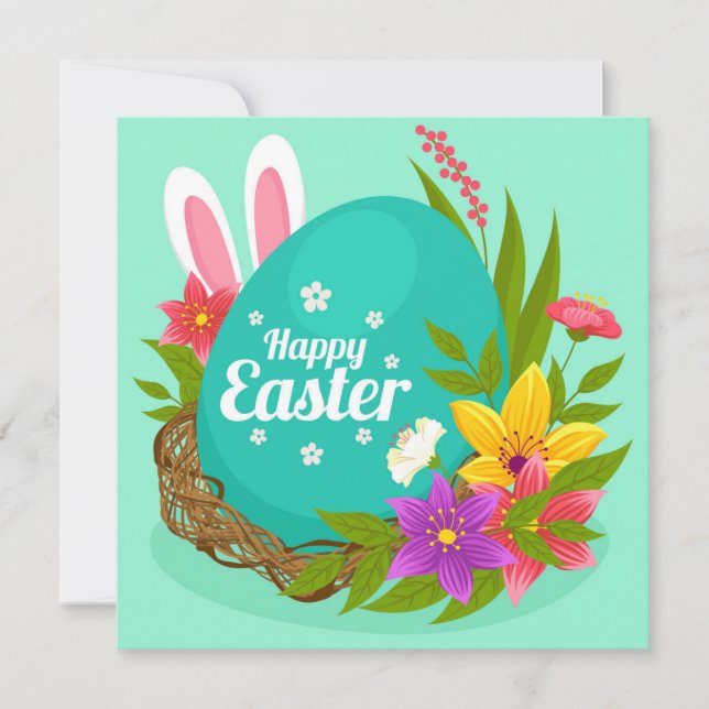 Cartão De Festividades Páscoa (Frente)